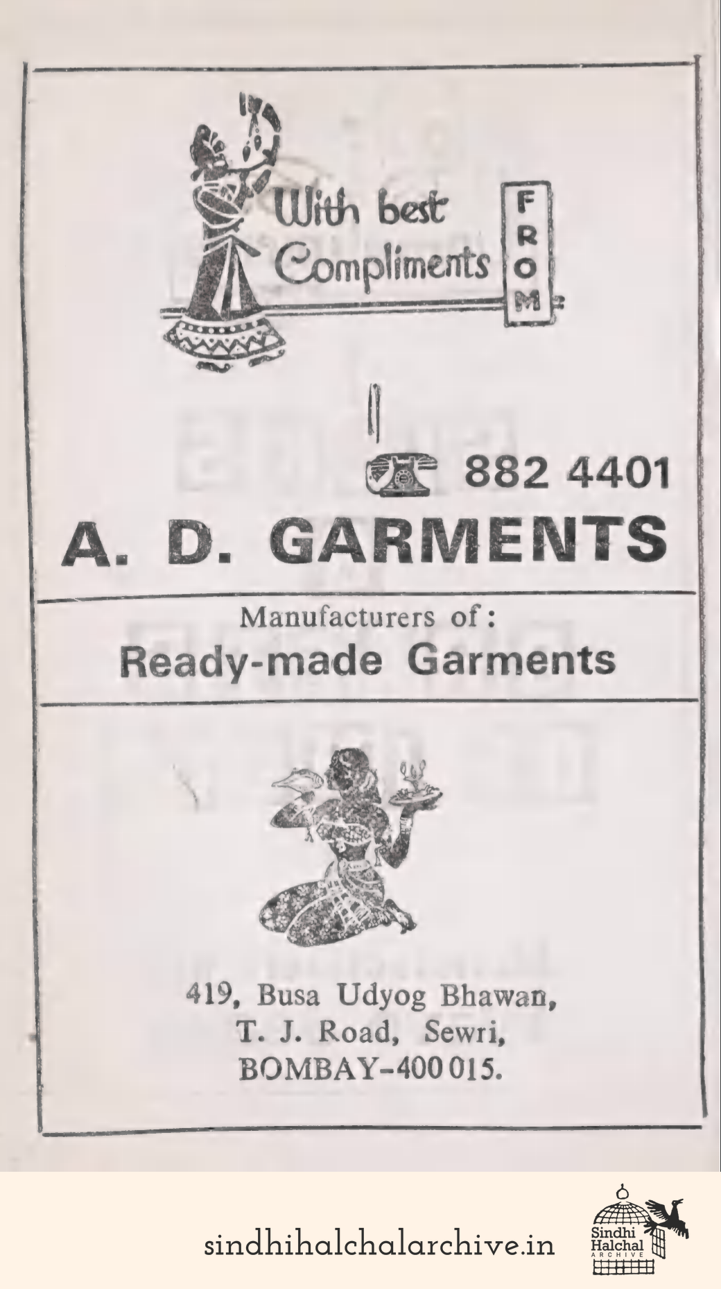 Image of AD A. D. GARMENTS